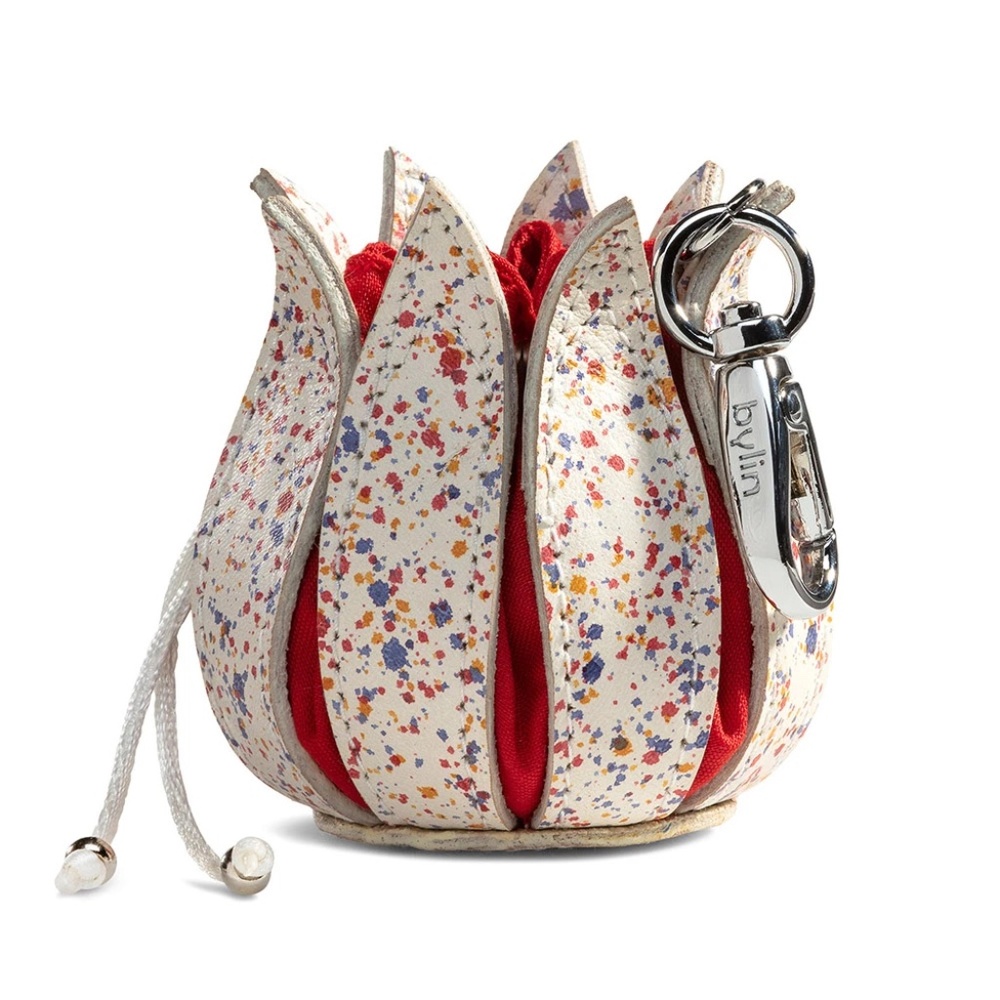 Bylin Red Splash My Little Tulip Keychain Purse Charm